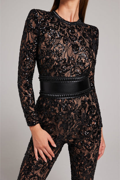 Midnight Lace Elegance Jumpsuit™